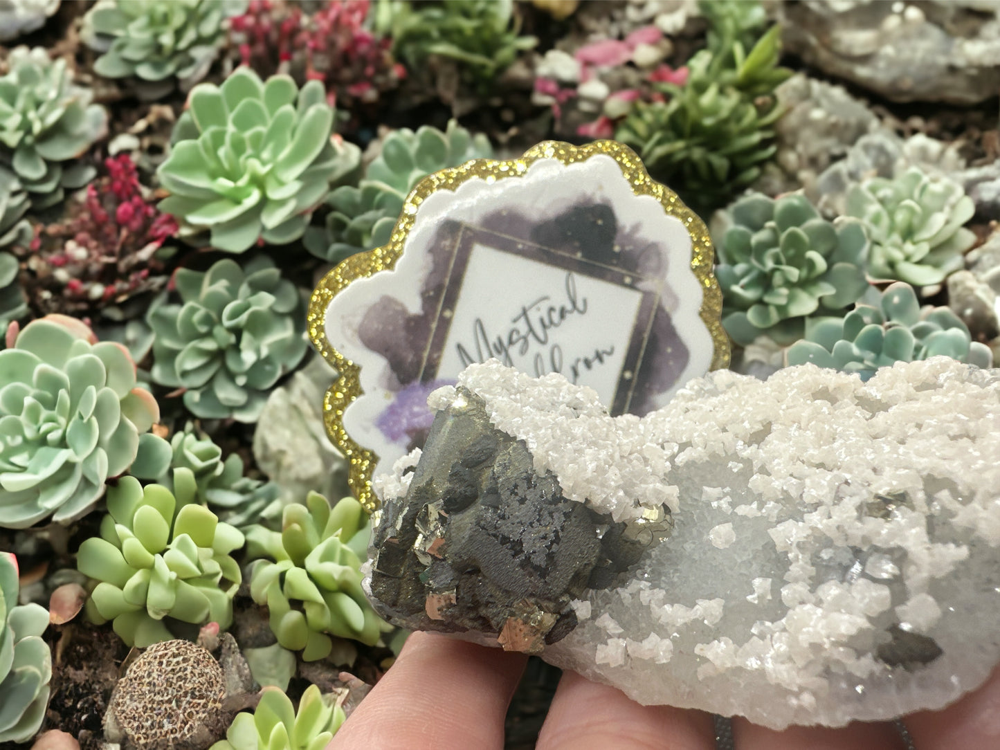Mica, Calcite, and Pyrite