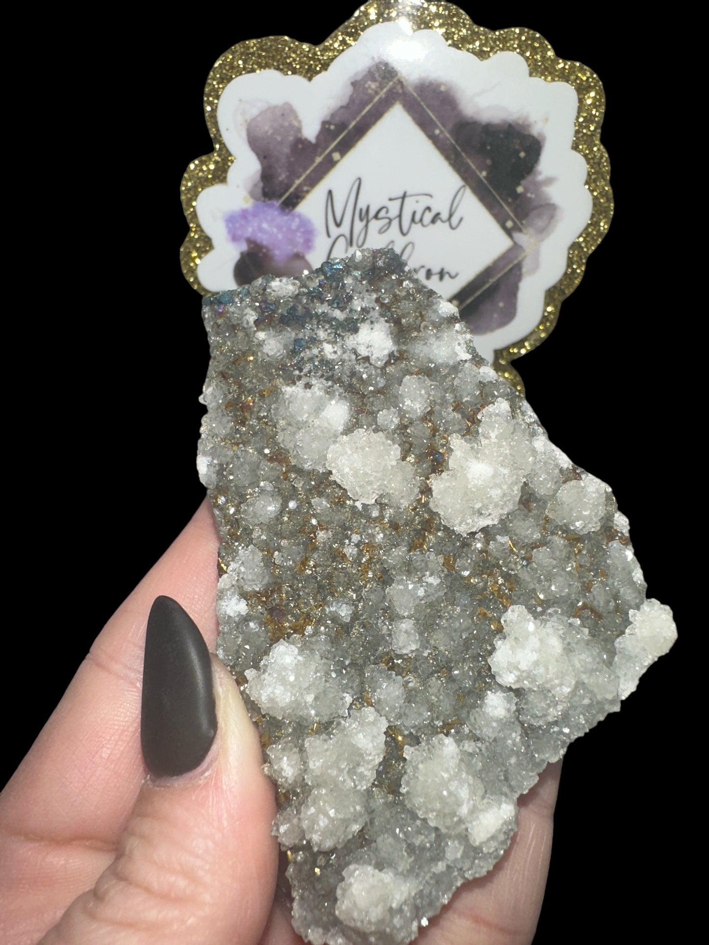 Barite with Pyrite