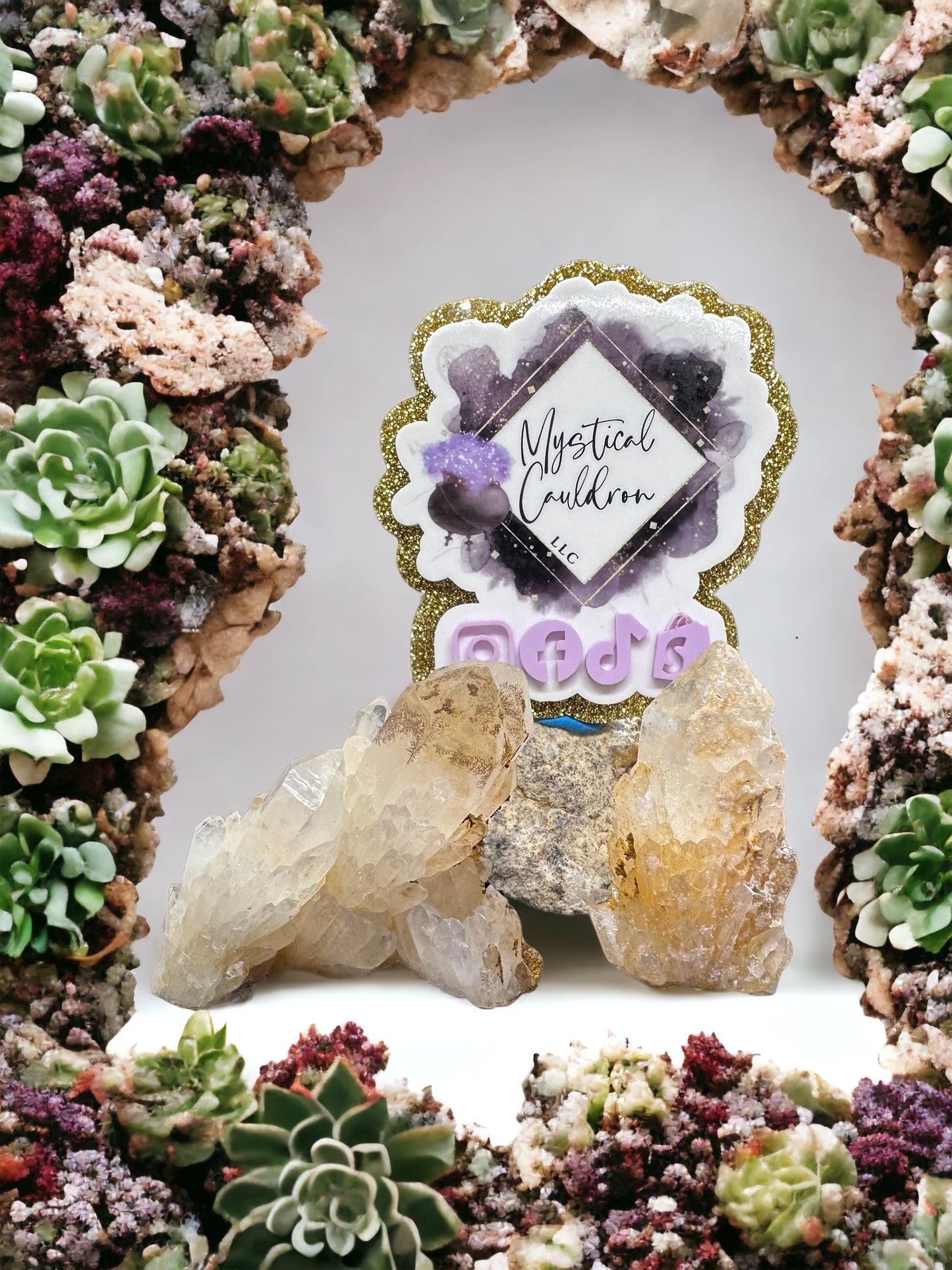 Candle Quartz Cluster