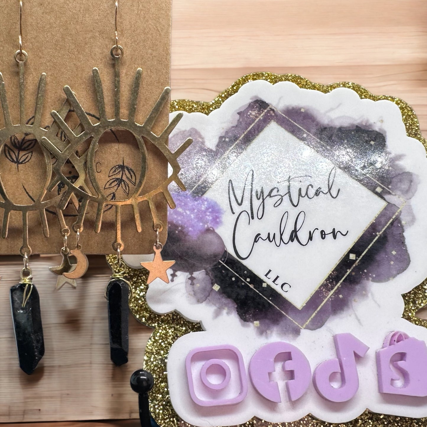 Clear Quartz Eye earring