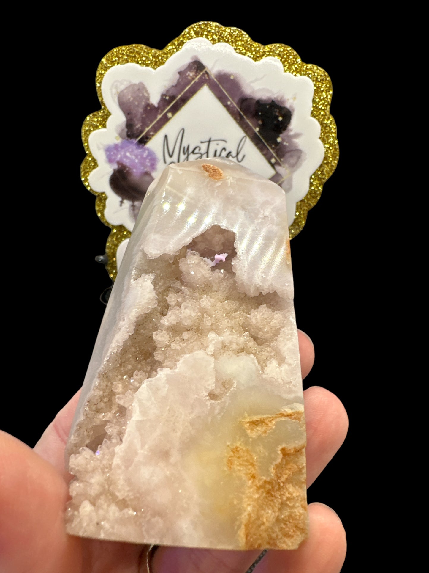 Geode Flower agate Point