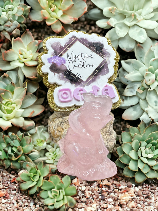 Rose Quartz Elephant